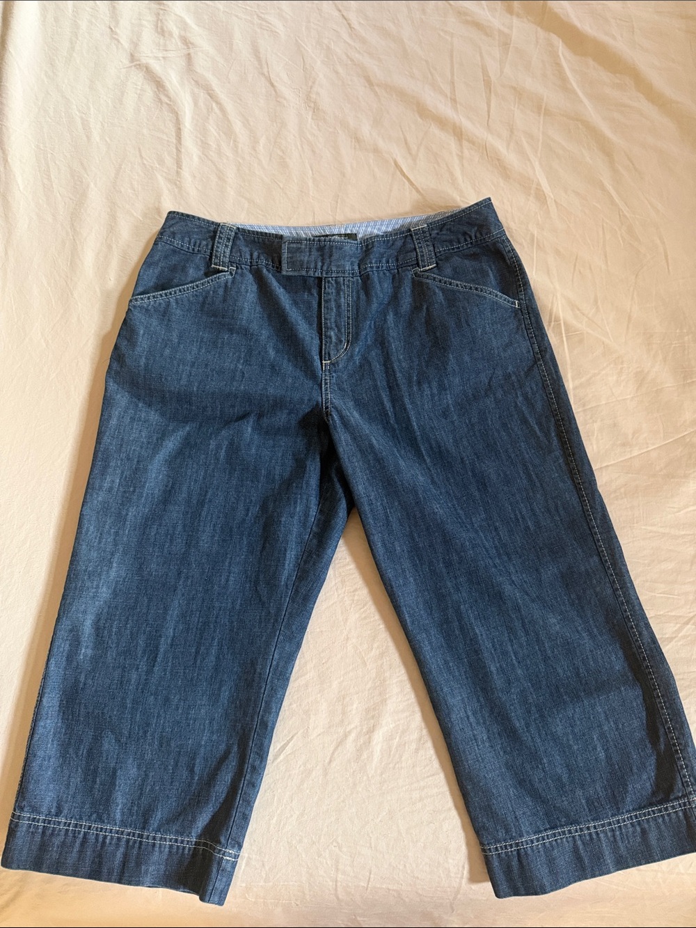 Eddie Bauer Dark Blue Cropped Jeans/Capris - Women's Ankle Length